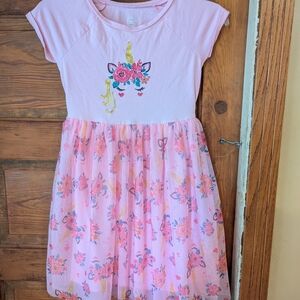 Wonder Nation Pink Crew‎ Neck Sundress with Cap Sleeves